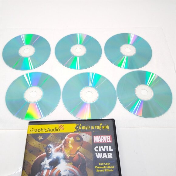 Marvel GraphicAudio Civil War Audiobook Stuart Moore 6 Hours 6 CDs Stuart Moore - Picture 7 of 7